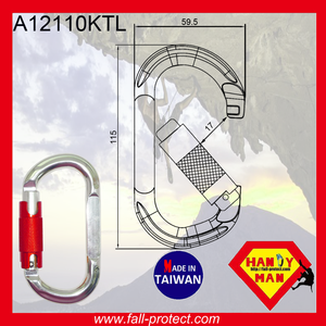 Made in Taiwan Twist Lock 25KN Aluminum Mountain Climbing Carabiner - Product Image 4