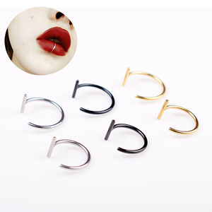 Short Delivery Time 316L Stainless Steel Clip on Non Piercing Nose <strong>Lip</strong> <strong>Ring</strong> - Product Image 1