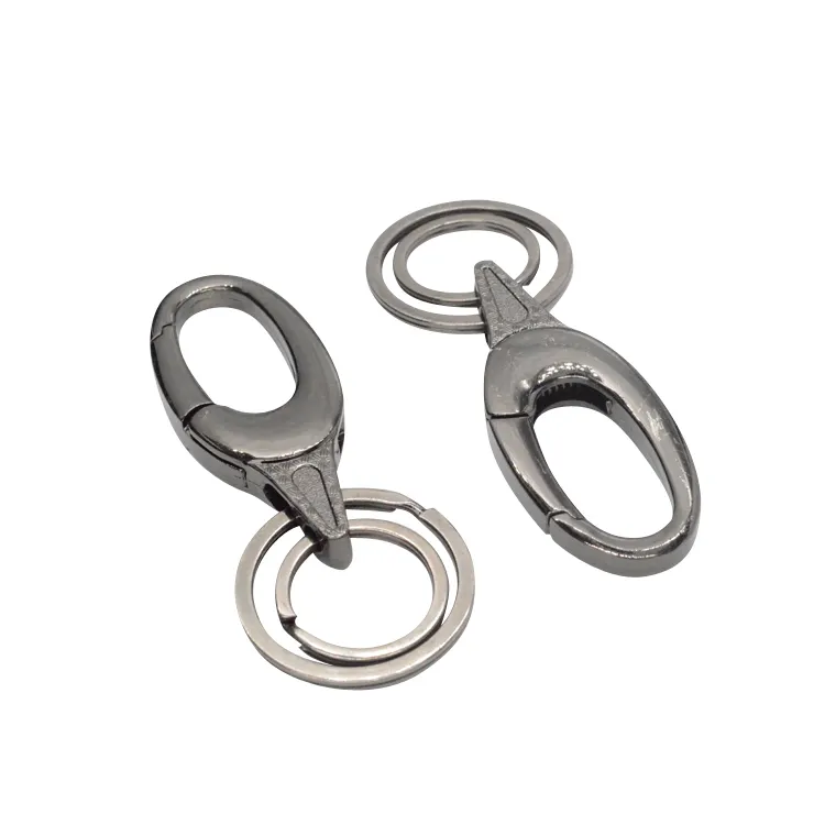 Factory cheap zinc alloy carabiner keychain/key ring