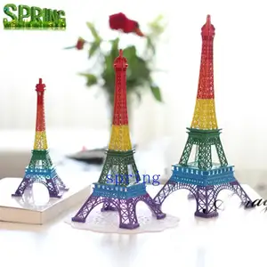 Французская сувенирная красочная модель Эйфелевой башни, украшения для дома, металлические украшения, подарок на день Святого Валентина