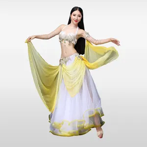 Wholesale Performance lights led belly dance costumes for women