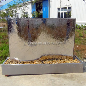 Hot Bán S Shape Thép Không Gỉ Ngoài Trời Vườn Quảng Trường Hội Trường Trung Tâm Mua Sắm Thác Nước Ngoài Trời Đài Phun Nước Với Ánh Sáng LED - Product Image 4