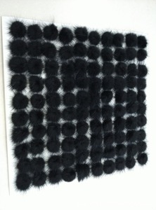 Bola <span class=keywords><strong>verdadera</strong></span> popular de la piel / bola genuina de la piel del visión Keychain / bola Pom de la piel - Product Image 2
