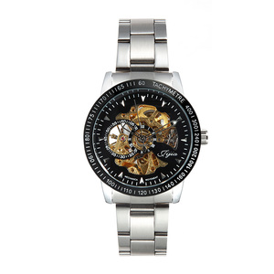 <span class=keywords><strong>Reloj</strong></span> de negocios de doble cara para hombre, <span class=keywords><strong>reloj</strong></span> mecánico, luminoso, resistente al agua, automático, 2018 - Product Image 4