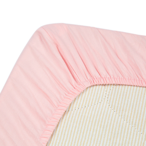 100% algodón de color rosa bebé <span class=keywords><strong>cuna</strong></span> hoja de cama de algodón - Product Image 5