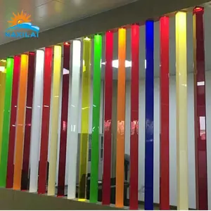 Naxilai Manufacture Translucent Acrylic Tube Colorful Acrylic Led Tube Led Lighting Acrylic Tube Candy Dispenser