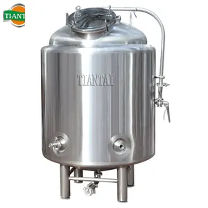 200L 2HL Tiantai Thiết Bị Bia Thép Không Gỉ 304 Single Wall Brite Tank Cho Brew Pub Máy Bia