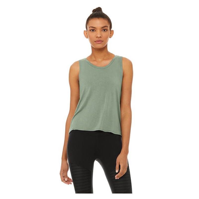 Quick Dry Women's Cotton Fitness Yoga Tank Top Sexy Back Gym Workout Wear With Anti-Shrink Anti-Pilling Breathable Features