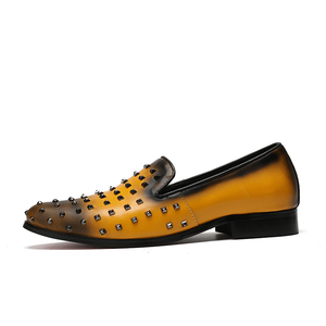 NA168-zapatos de piel auténtica para hombre, mocasines planos con remaches de lentejuelas, informales, brillantes, <span class=keywords><strong>Superstar</strong></span> - Product Image 6