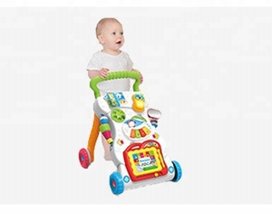 מכירה לוהטת תינוק ווקר עבור פשוט צעצוע ילדים תינוקות פעוט ילדה מוסיקלי עגלות pram עוזר רולר רכב עם מוסיקה - Product Image 4