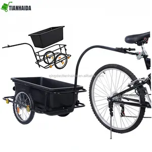 Bicicleta Con Remolque Remolque De Bicicleta untuk Mascotas Plastik Poli Lipat Sepeda Kargo Sepeda Velo Trailer