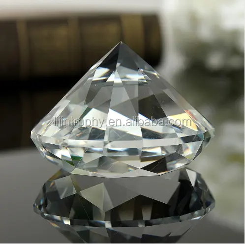 Kristall Diamant Form Brief besch werer Glass ch neider Edelstein Display Ornament Hochzeit Home Decoration Kunst Handwerk Material Romantisches Geschenk