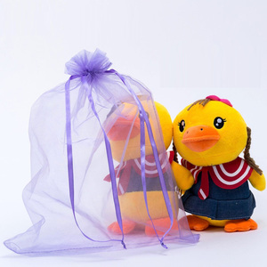 20X30 Cm Biểu Tượng Tùy Chỉnh In Khuyến Mại Lưới Pouch Dây Rút Quà Tặng Tím Organza Gói Túi - Product Image 3