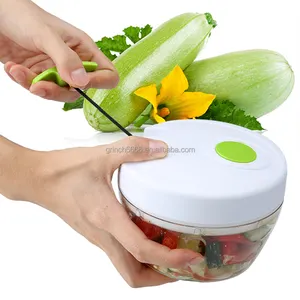 Picadora de Alimentos Manual de Mão Vegetal Chopper/Picador/Liquidificador para Cortar Frutas, Legumes, Nozes, Ervas
