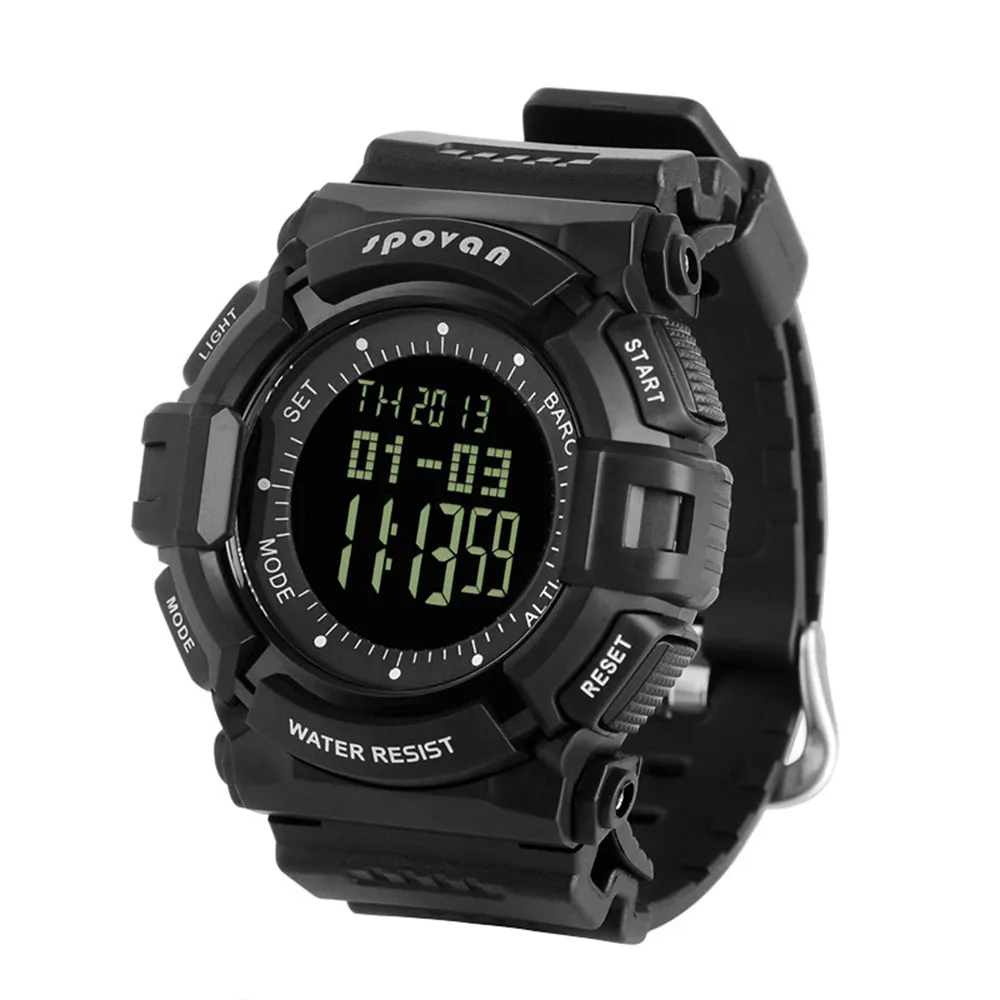 Spovan Blade Iv Outdoor Digitale Sport Horloge Met Barometer Alitimeter