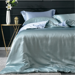 Fashion Luxury Silk <strong>Satin</strong> Bedding Pure Mulberry Silk <strong>Duvet</strong> Cover <strong>Set</strong> 5 Star Hotel Bed Sheet <strong>Set</strong> - Product Image 3