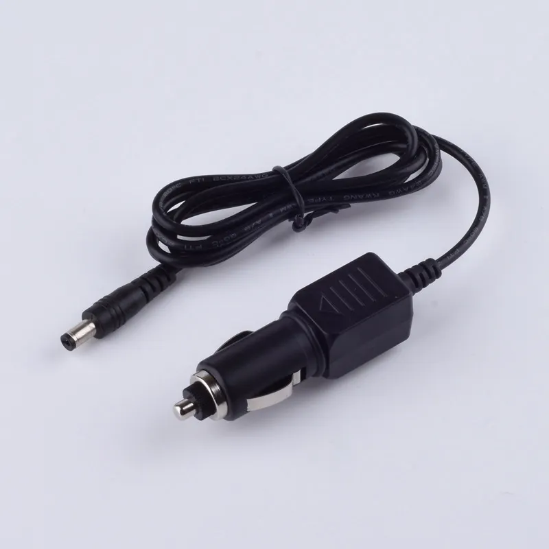 Cargador de coche DC5.5 * 2,1mm 12 V 1A 1 metro cigarrillo encendedor del coche de enchufe de cable de cargador de coche