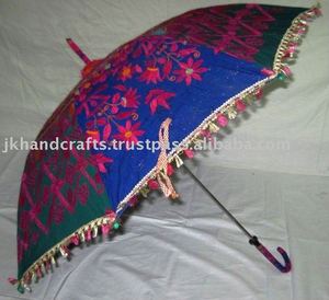 2016 nouveau parapluie artisanal en coton Rajasthani Design - Product Image 1