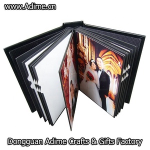 Desain terbaru pernikahan kulit Linen perekat halaman Mini kupas dan tempel buku foto Album buku - Product Image 2