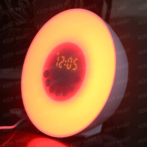 Thiên Nhiên Âm Thanh <span class=keywords><strong>LED</strong></span> Kỹ Thuật Số Hiển Thị Thời Gian 7 Màu Sắc Thay Đổi Thức Dậy Ánh Sáng Mặt Trời Mọc Mô Phỏng Trẻ Em Đồng Hồ Báo Thức - Product Image 4