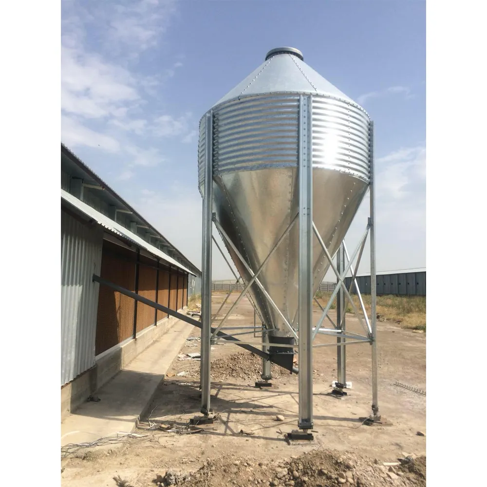 Folha galvanizada do silo do equipamento da alimentação da aves