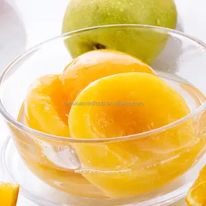 Hot Selling Canned Yellow Peach Slices Or Halves In Light Or Heavy Surup Low Price Canned Peach