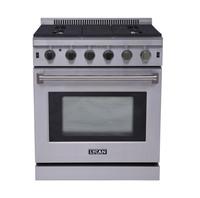 Nouvelle arrivée - Cuisinière à gaz en acier inoxydable de 30 pouces - Cuisinière à gaz économique pour un usage domestique - Cuisinière à gaz avec four