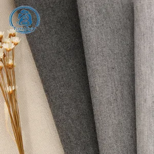 Good factory heather grey color melange 100% cotton knitted roma dress fabric