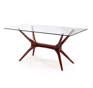 Tapio 实心木框架 X 框架餐桌