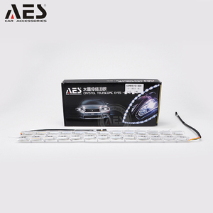 Phare <span class=keywords><strong>de</strong></span> voiture <span class=keywords><strong>universel</strong></span> DRL lumières Crystal Dual Color <span class=keywords><strong>LED</strong></span> Flexible Daytime Running Lights For a7 - Product Image 4