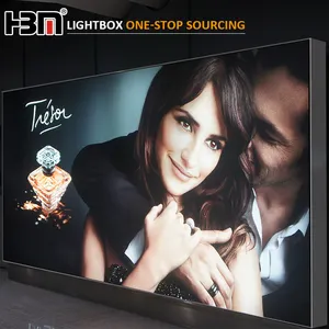 Fabric Frame Light Box Advertising New Ideas Animated Photo Moving Lighting Aluminum Profile Frame Dynamic Flashing Fabric Light Box