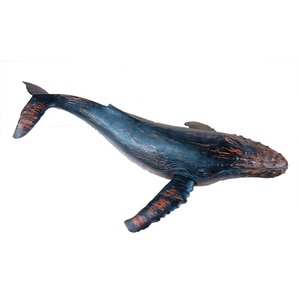 Humpback Điêu Khắc Cá Voi Điêu Khắc Trang Trí Nội Thất Nhựa Giả Gỗ - Product Image 2