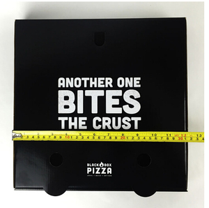 Bánh Pizza Hộp 12 16 inch tùy chỉnh thực hiện sóng bánh pizza đen hộp - Product Image 4