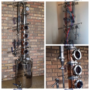 Alambic/Distillateur d'alcool domestique en acier inoxydable 30L/50L/100L/200L avec ports <span class=keywords><strong>de</strong></span> raccordement Tri-Clamp personnalisés - Product Image 6