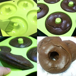Grands moules à donuts en Silicone de 4 cavités, moules pour la cuisson, usine en chine, - Product Image 5