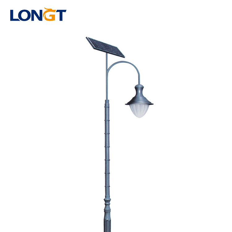 Intelligent Decorative Solar Road LED Street Light with IP65 Rating 7m Pole 180Ah Battery 20W Solar Panel