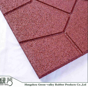 المزدوج سطح حديقة فناء DIY بلاط من القرميد 16 بوصة مربع الطوب الأرضيات في الهواء الطلق - Product Image 4