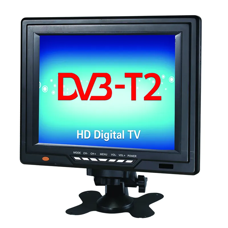 12 "HD Televisi Portabel dengan Freeview DVB-T2 Tuner dan H-D-M-I USB SD AV-IN