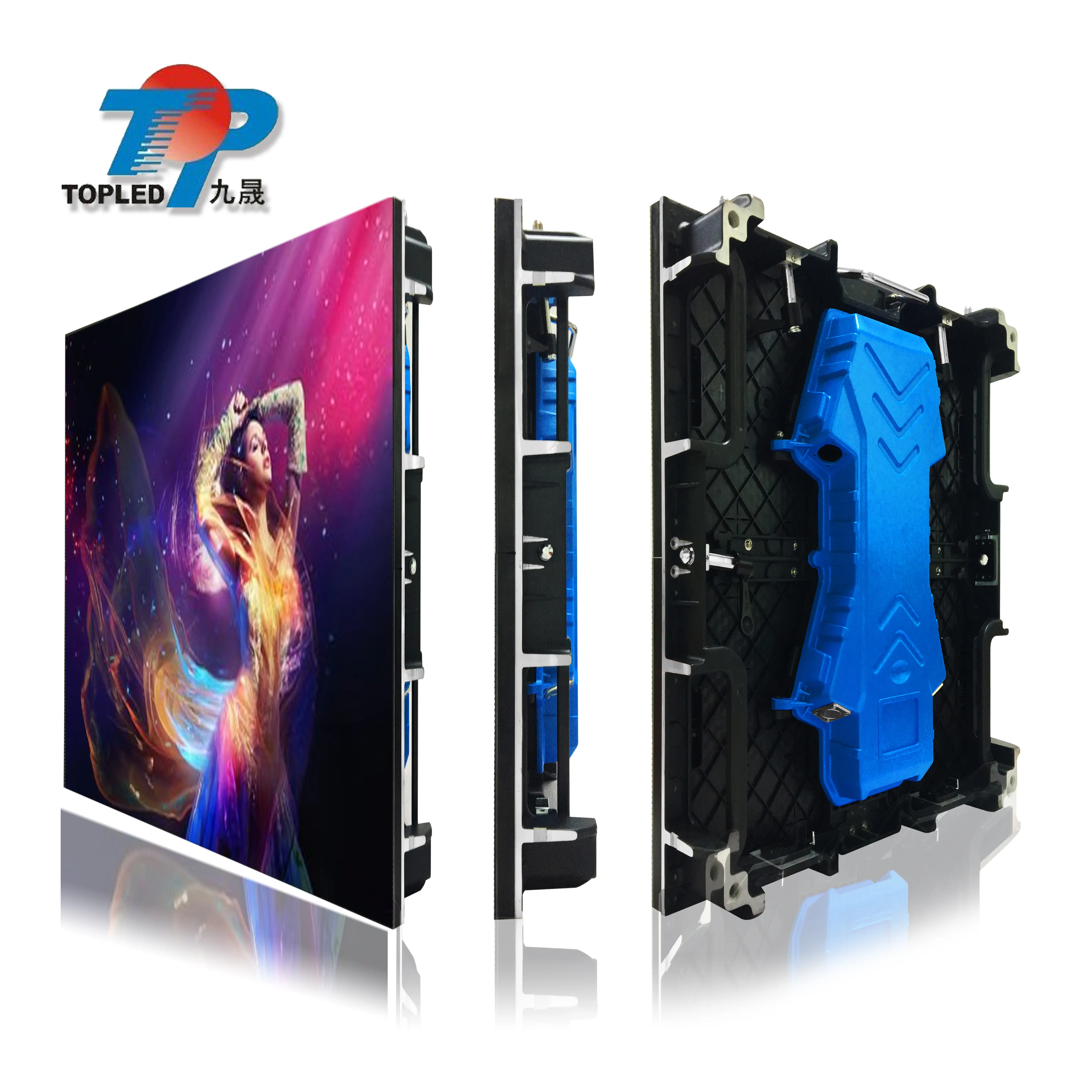 TOPLED Outdoor rental Full color led display screens exterior stage led video wall p3.91 p4.81 led screen rental