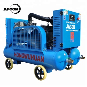 Compressore d'Aria <span class=keywords><strong>Diesel</strong></span> APCOM 8 Bar 185CFM, Compressore a Vite Portatile <span class=keywords><strong>per</strong></span> Miniera 14 Bar 550CFM con Ruote - Product Image 6