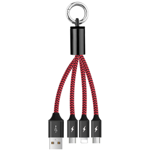 Usine <span class=keywords><strong>En</strong></span> Gros <span class=keywords><strong>multi</strong></span> <span class=keywords><strong>3</strong></span> <span class=keywords><strong>en</strong></span> <span class=keywords><strong>1</strong></span> <span class=keywords><strong>en</strong></span> alliage de nylon de chargement micro <span class=keywords><strong>usb</strong></span> <span class=keywords><strong>câble</strong></span> - Product Image 1