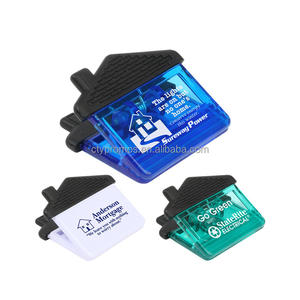 Fermaglio per appunti di carta a forma di casa promozionale in plastica magnete per frigorifero graffette per alimenti - Product Image 1