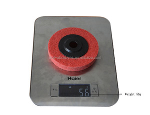 4 Pouce <span class=keywords><strong>x</strong></span> 16mm 9 P/U5 Abrasif Rouge Couleur Disque à Polir En Nylon Pour Acier Inoxydable - Product Image 5
