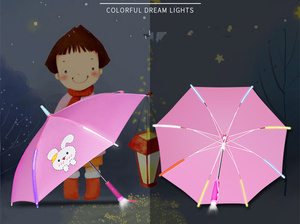 <span class=keywords><strong>Fantastico</strong></span> Ombrello LED per Bambini con Manico Illuminato, Ombrello in Plastica con Luce, Colore Personalizzabile, Manuale - Product Image 5