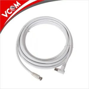 TV precio barato cable 90 grados RF cable coaxial de la señal antenas cable para CCTV televisión digital ordenador