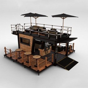 <span class=keywords><strong>Restaurante</strong></span> Modular Prefabricado de Contenedores de Envío de Lujo Más Popular del 2021, Cafetería de 20 pies - Product Image 1