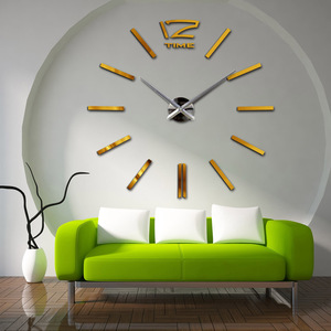 Horloge murale de montre grande taille, bricolage, 30 pièces, Design moderne, autocollants décoratifs effet miroir, en verre acrylique, décoration de maison - Product Image 4
