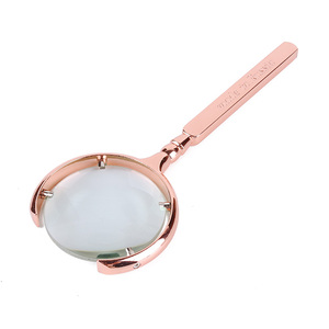 Hijo adulto de oro rosa lectura arqueología pequeño 8x lupa vidrio lupa - Product Image 1