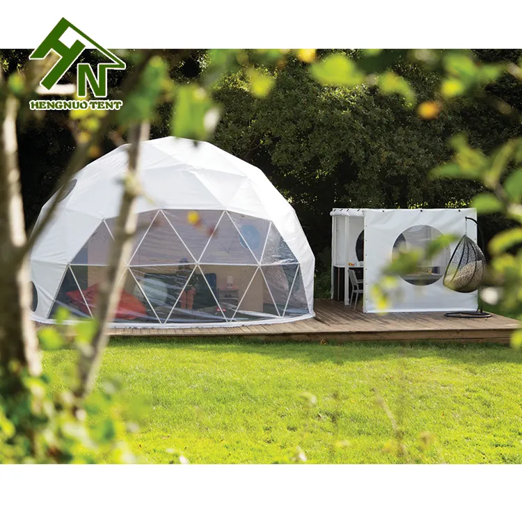 8 m Luxury Eco Geodesic Dome Pavilion Round House Hotel Tent For Resort