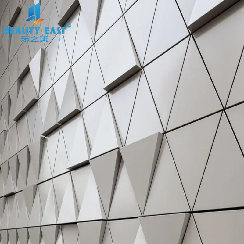 중국 공장 수출 알루미늄 벽 클래딩 패널 삼각형 또는 다른 모양